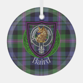 Baird Scottish Clan Tartan & Crest