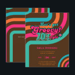 Bairro da dança do Disco Retroativo dos anos 70 Bo<br><div class="desc">Diversão de partiware de aniversário de 70 anos.</div>