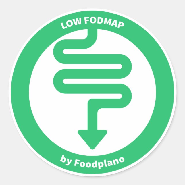 Baixo adesivo de alimentação FODMAP para comidas F (Frente)
