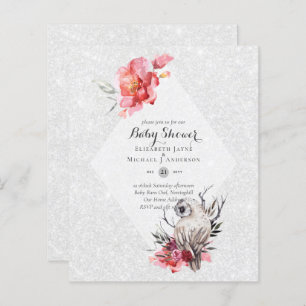 BAIXO ORÇAMENTO - Convite para Chá de fraldas OWL 