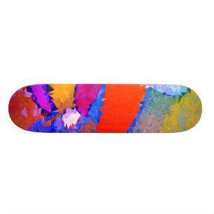 Baixo ¾ vermelho & azul poli dos skates 17 "