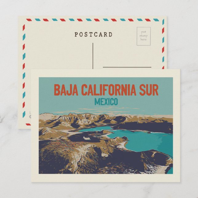 Baja California Sur lanscape, México Cartão postal (Frente/Verso)