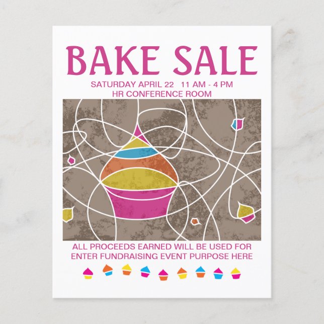 bake sale flyers (Frente)