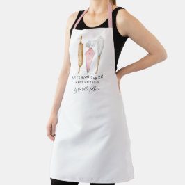 Bakery Pastery Chef Watercolor Baking Tools Apron