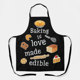 Baking é amor feito comestível: Apron de Baker