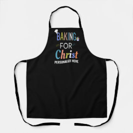 Baking para Cristo personalizado Bakers Apron