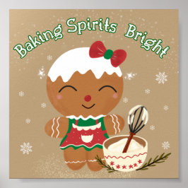 Baking Spirs Bright - Impressão de Natal Gingermor