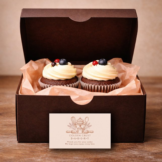 Baking Utensils Baker Bakery Thank You Insert (Criador carregado)