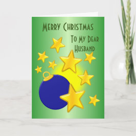 Balança com Estrelas Cartão de Natal Para Marido