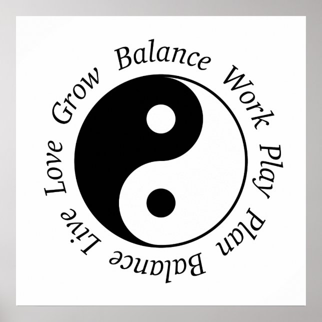 Balance Yin Yang Poster (Frente)