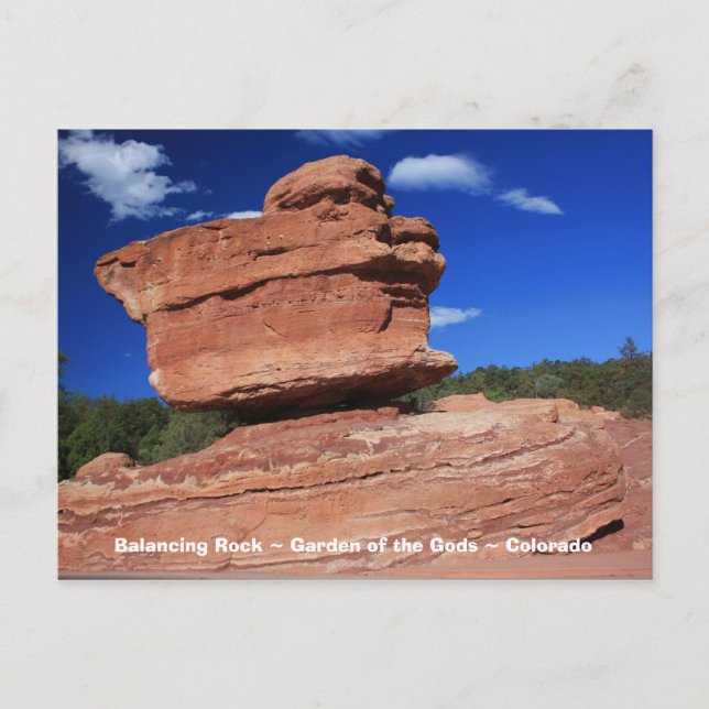 Balancing Rock ~ Cartão Postal do Colorado (Frente)