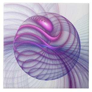 Balanço Encantador Arte Fractal Abstrata Moderna R