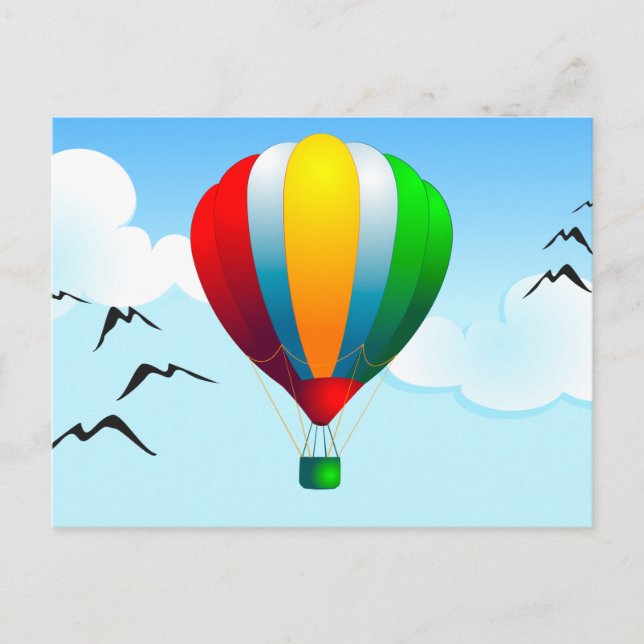 Balão, cartão postal (Frente)