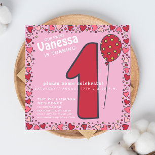 Balão Cinto - Convite para primeiros aniversarios 