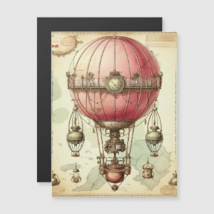 Balão de ar quente, cor-de-rosa, a vapor-jato (2)
