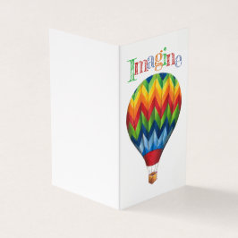 Balão de ar quente *minúsculo* conjunto de cartões