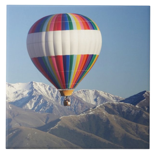 Balão de ar quente, perto de Methven, Canterbury (Frente)