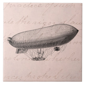 Balão de ar quente retro do zepelim velho do