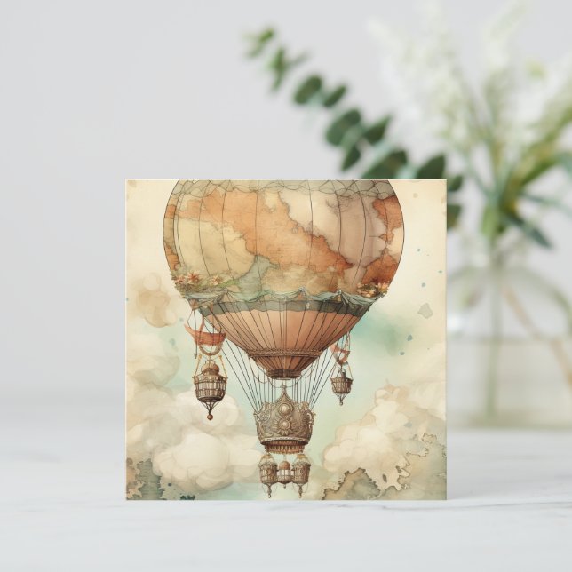 Balão de Ar Quente Steampunk (5) (Em pé/Frente)