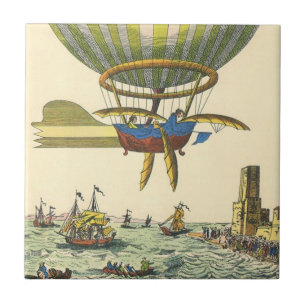 Balão de Ar Quente Vintage de Ficção Científica St