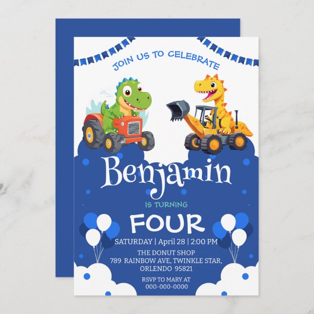 Balão de caminhão da escavadora de escavação de di (Frente/Verso)