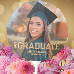 Balão de Congratulações de Formatura Moderna com D