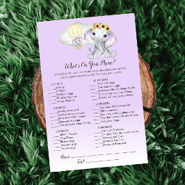 Balão De Elefante No Seu Jogo De Bebê Roxo Telefôn