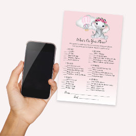 Balão de elefante O que há no seu jogo de bebês de