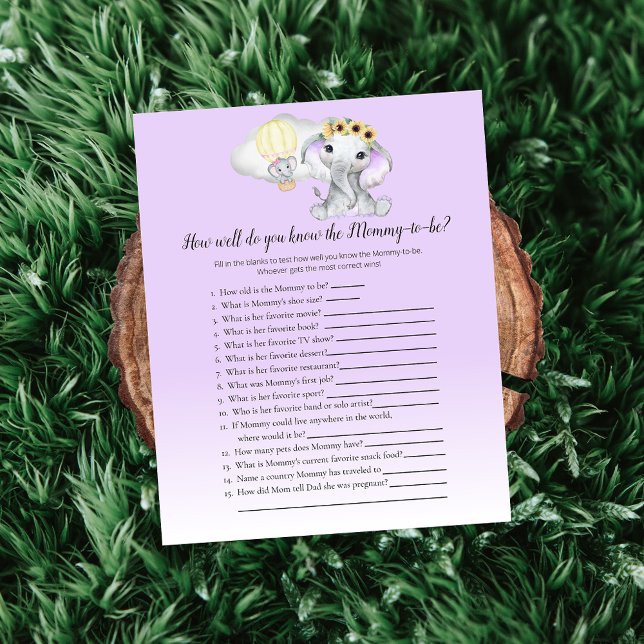 Balão de Elefante Você Conhece Mãe2Seja Jogo De Be (Criador carregado)