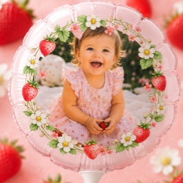 Balão de Foto de Aniversário de Um Ano Berry