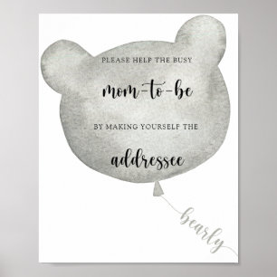 Balão de Urso Ajuda a Poster da Mãe em Ser Ocupada