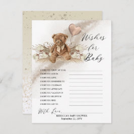 Balão de Urso de Teddy Deseja Jogo de Bebê