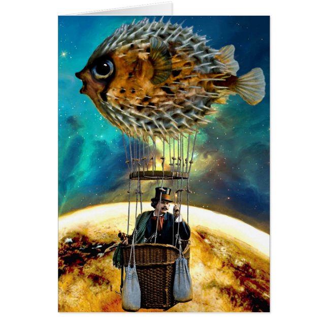 Balão dos peixes do sopro - cartão (Frente)