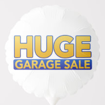 Balão "Enorme Liquidação de Garagem"