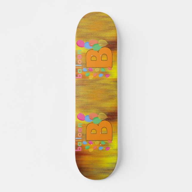 Balão - Letra B skateboard (Frente)