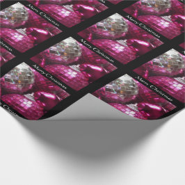 Balas cor-de-rosa Papel de embrulho de Natal feliz
