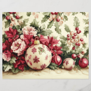 Balas e Flores de Natal Coloridas