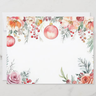 Balas e Flores de Natal Coloridas