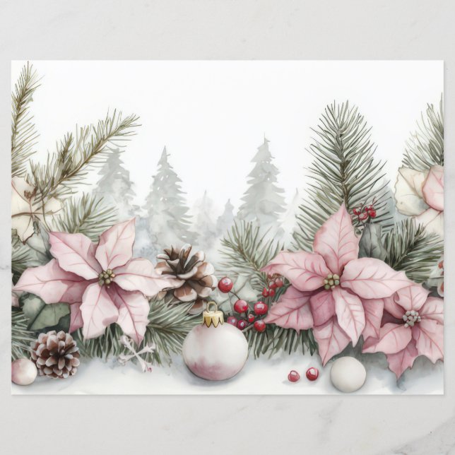 Balas e Flores de Natal Coloridas (Frente)