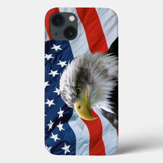 Bald Eagle American Flag (Verso)
