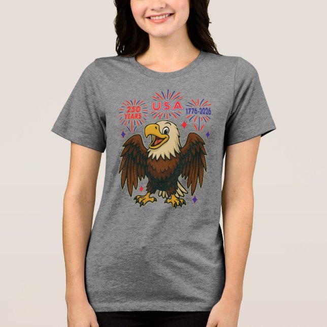 Bald Eagle com Fireworks - EUA 250 Anos 1776-2026 (Frente)