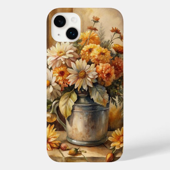Balde com Floral de Outono   (Verso)