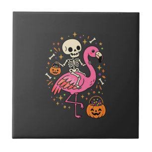 Balde de Doces de Esqueleto de Flamingo de Hallowe