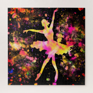 Balé Colorida Ballerina Quebra-cabeça Dancer Girl