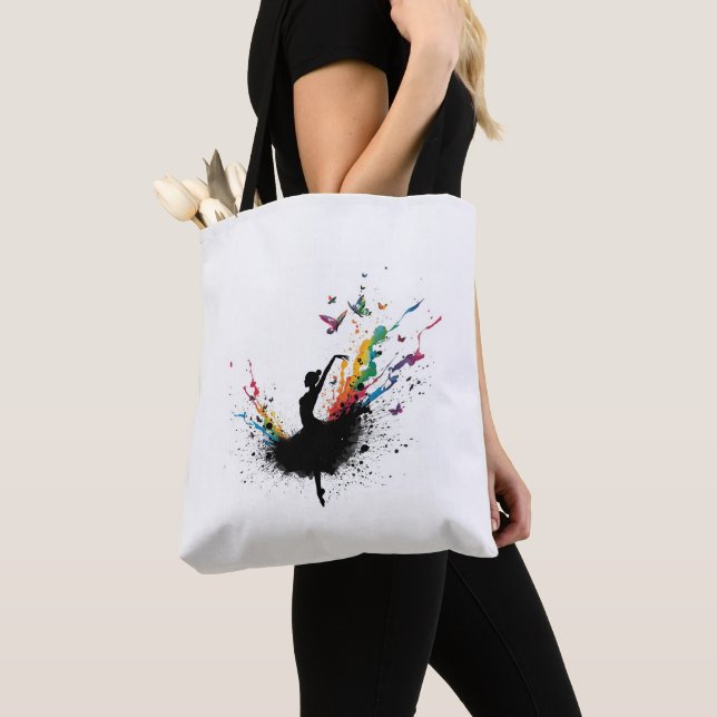 Balé Dance Sports Tote Bag - Elegante Woma Ativo (Close Up)