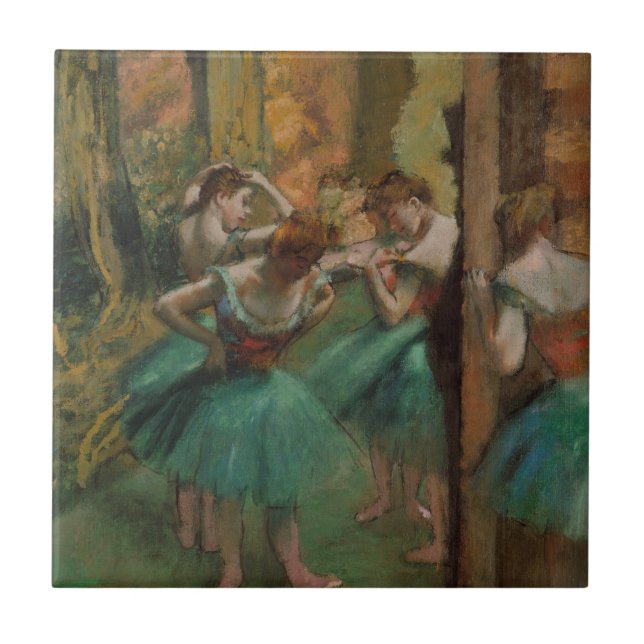 Balé Dancers Pink e Green Edgar Degas (Frente)