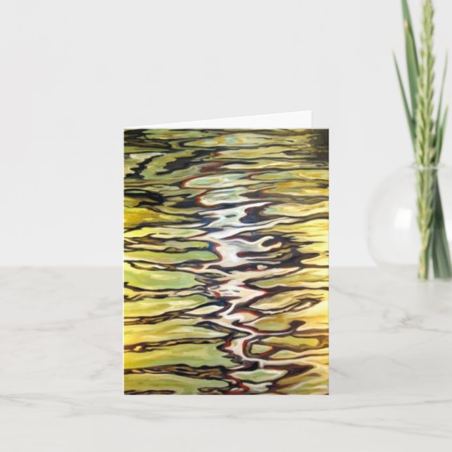 Balé de água - cartão de nota (Frente)