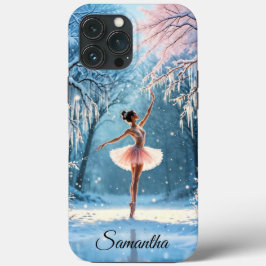 Balé de inverno dança gelada vista florestal gelad