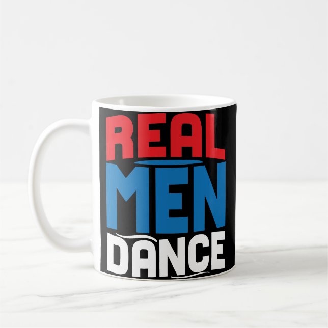Balé do homem do professor da caneca de café do (Esquerda)