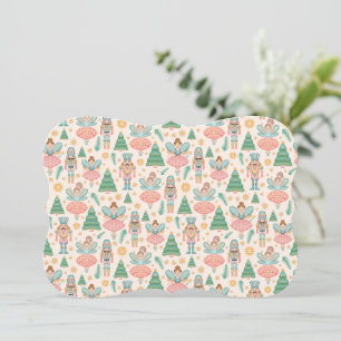 Balé e Fadas de Nozes em Fundo de Creme